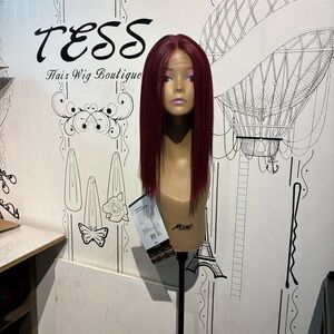 Straight human hair style mix- Burgundy